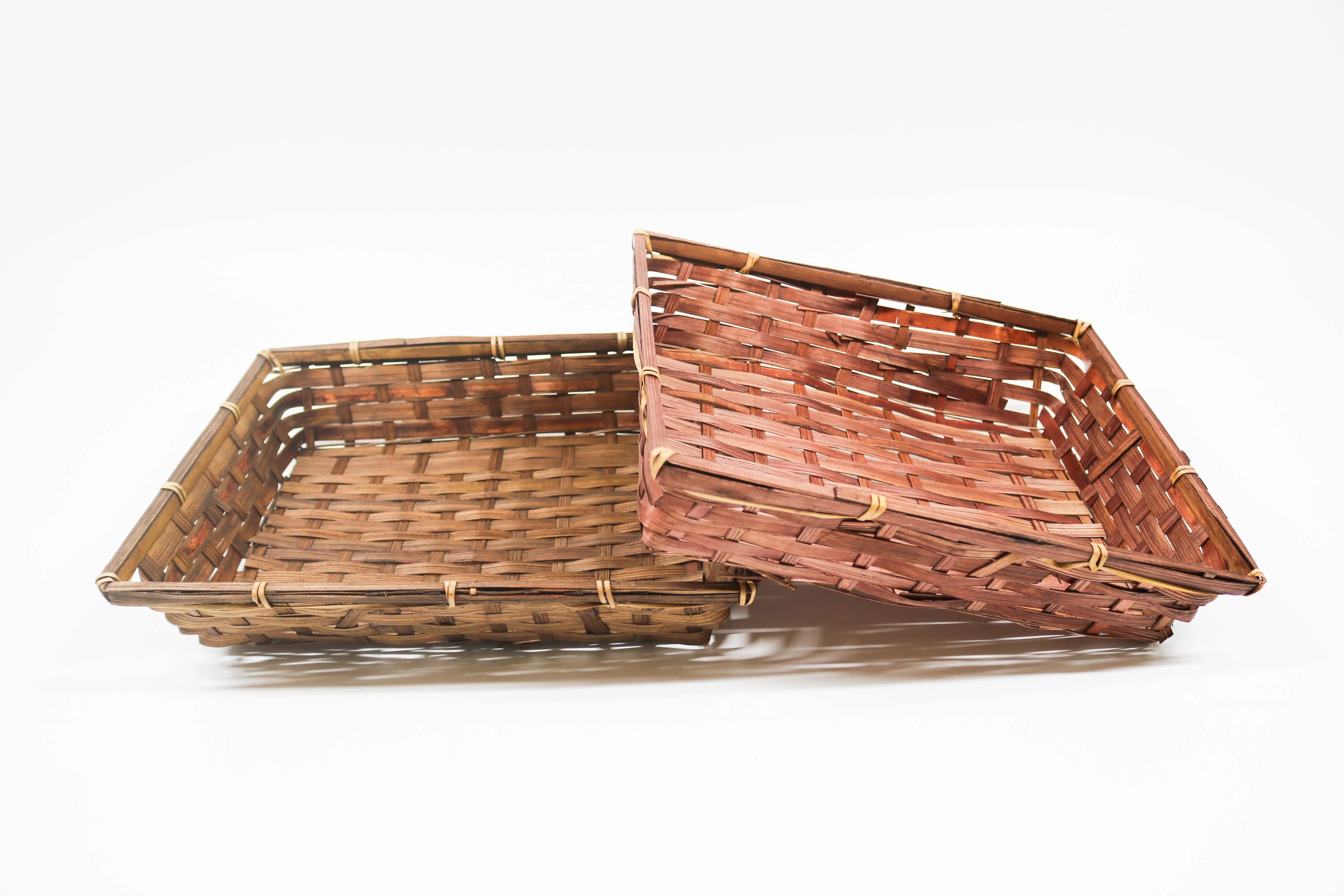
Cheap rectangle natural bamboo basket storage from high quality supplier 