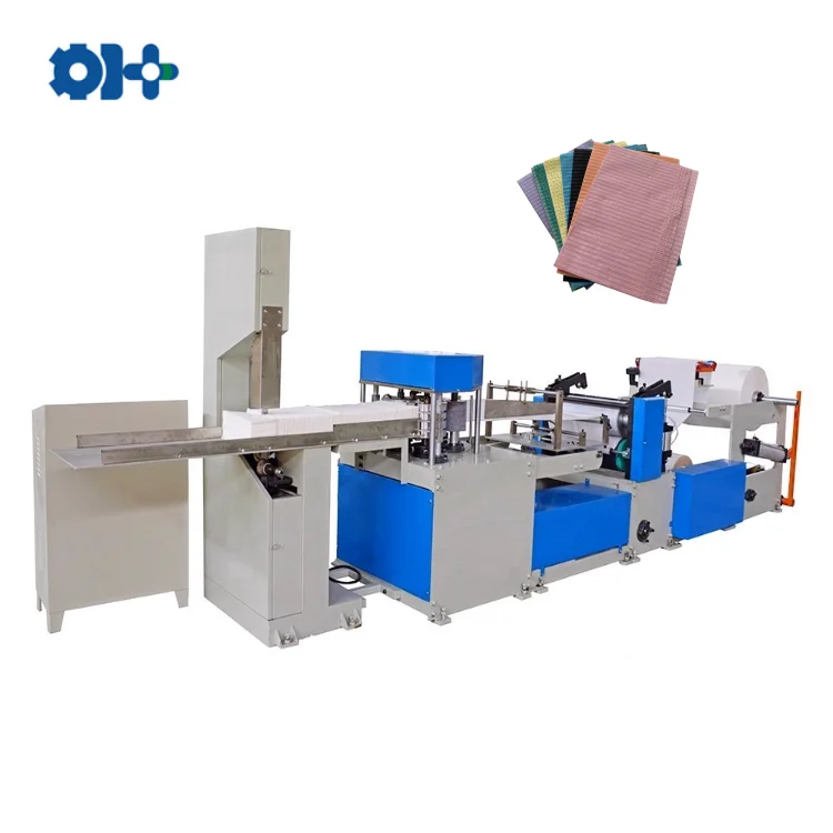 High Quality Printing And Folding Disposable Medical Dental Bib Pad Making Machine Medical Dental Bib Machine