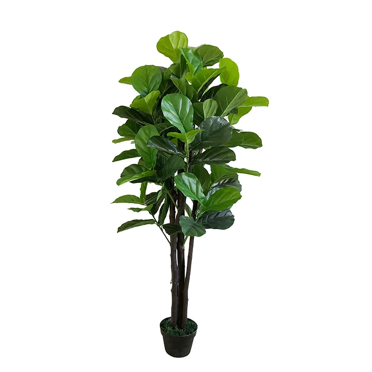 5535 4 branches artificial fiddle plants with 96 leaves