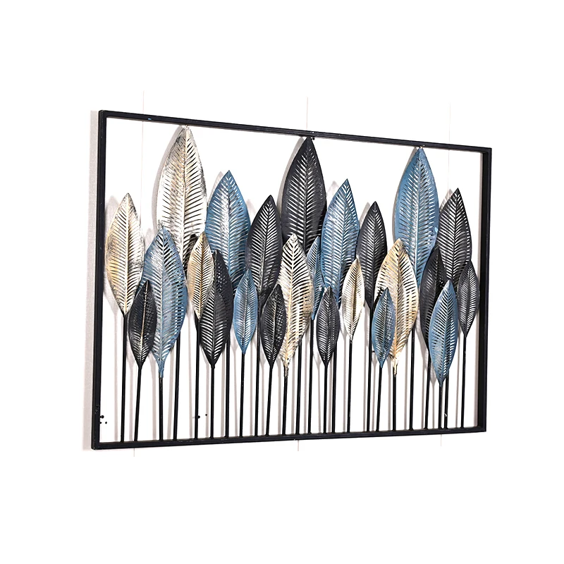 Hot Sale Modern Wall Decoration Metal Leaf Flower Wall Hanging 3d Wall Hanging