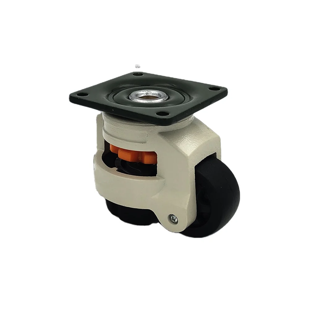 40F/60F/80F/100F leveling adjustable high load low profile caster for heavy duty machine teflon caster