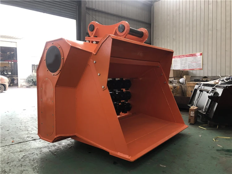 XCMG official skid steer attachment rock crusher bucket for sale