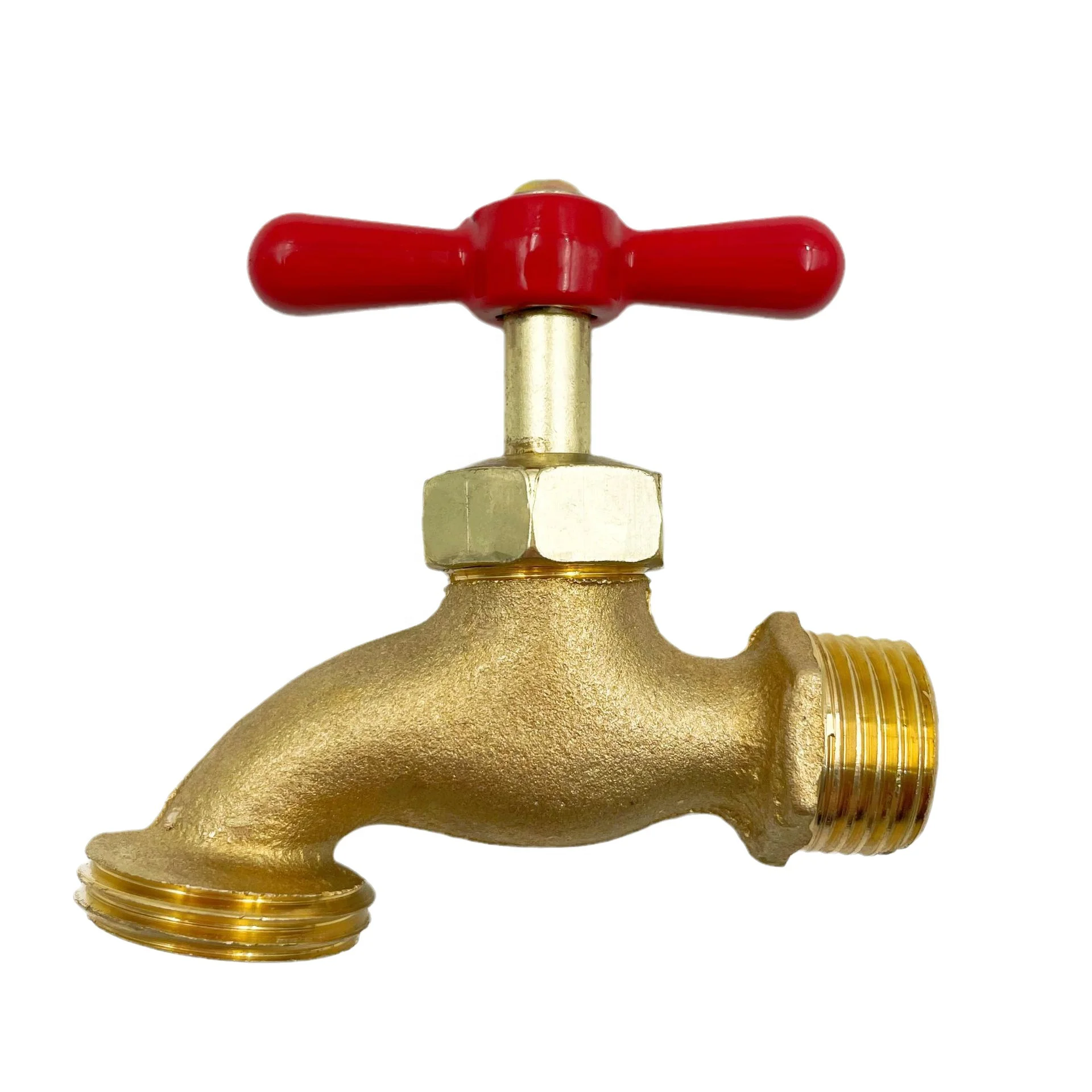 1/2 Brass Garden Bib Tap Faucet Slow Open Water Bibcock Polished Tap Valve with Interface