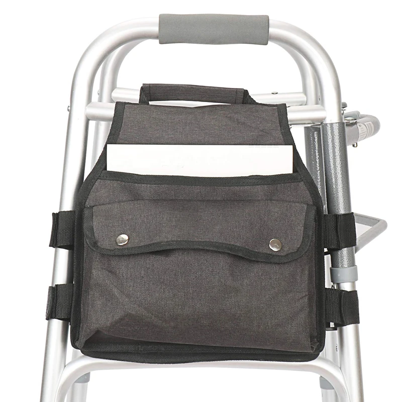 Wheelchair Side Bag Walker Pouch Bag with Cup Holder Wheelchair Armrest Accessories