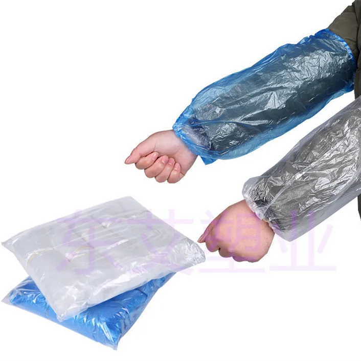 Wholesale Sleeve Cover Disposable PE Plastic Waterproof Oversleeve Colors Sleeve Cover Arm Sleeve