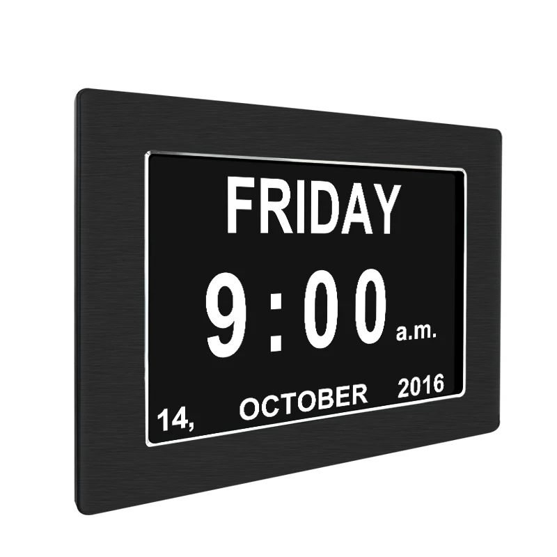 Clock with Day & Date for Elderly Dementia Clock Large Digital Clock for Seniors