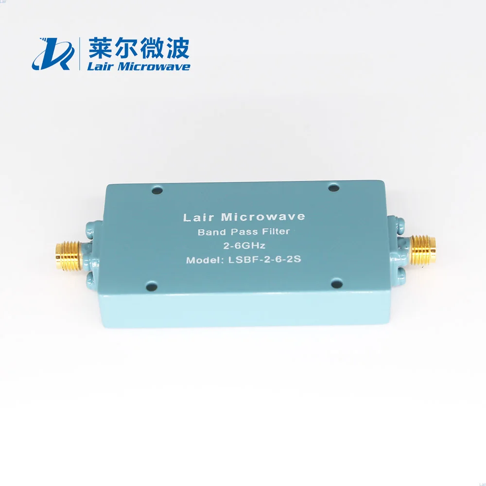 Low Insertion Loss 2-6 Ghz ilitary Cavity Microstrip Filter RF Band pass Filter with S MA connector