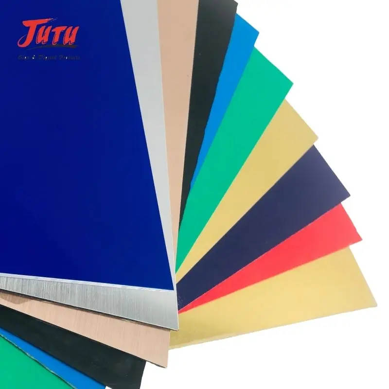 JUTU Factory Price ABS Plastic Sheet 1/4 Inch Thick 4x8ft Two Sided Rigid Double Color ABS Sheet