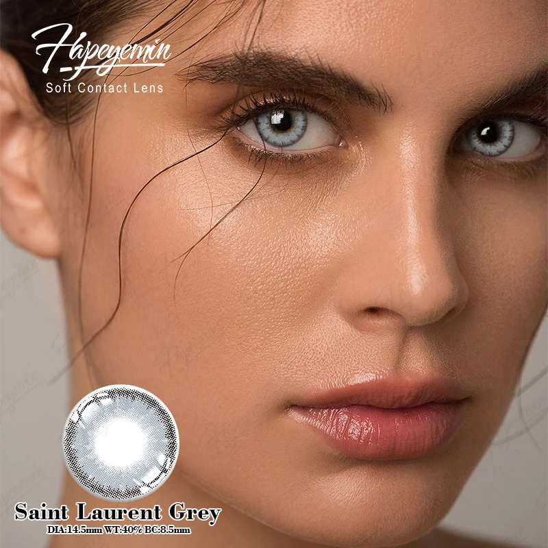 Hapeyemin lenses wholesale of  Colored contact  the first Yearly OEM Hot saleclear big eyes Contact Lens  cheap prescription