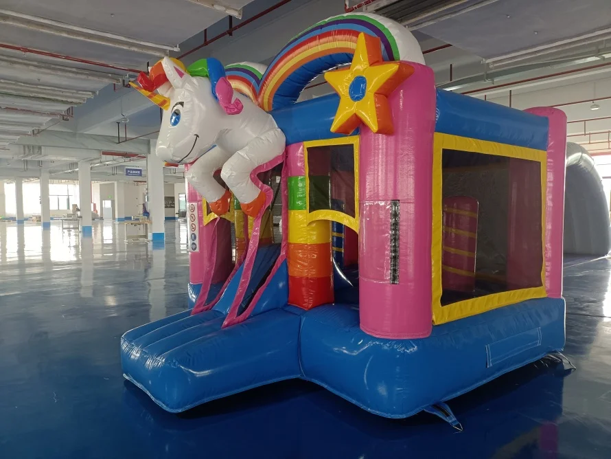 Commercial Grade Inflatable Jumping Castle Bounce House Inflatable Bouncy Castle with Slide for Kids Amusement Park