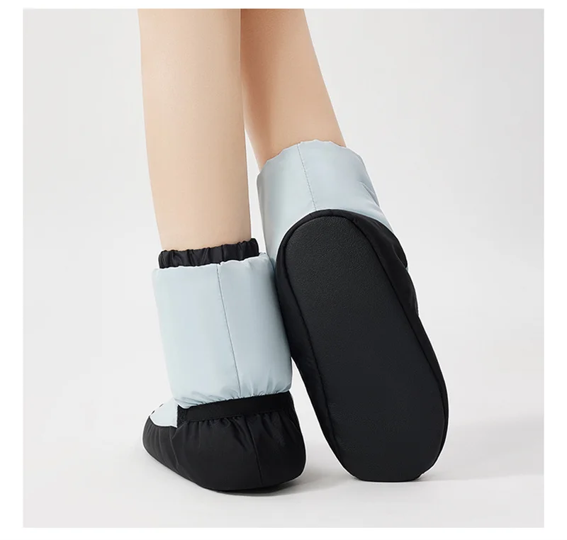 Hot Sale Cheap Foldable Kids Girls Women Adult Many Colors Winter Warm Up Jazz Dance Booties Ballet Boots