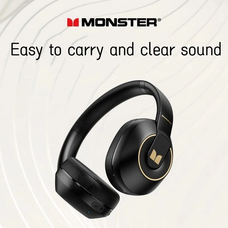 Monster XKH01 Gaming Wireless Headset Dual Power Audio Speakers Earphones Sports Running Headphone with Mic