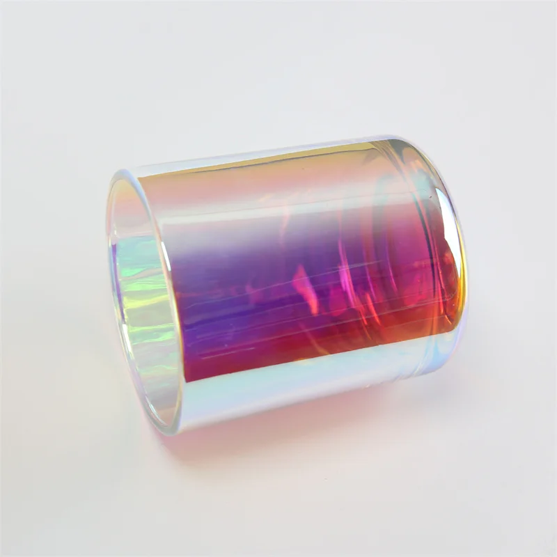 Wholesale Free Shipping Dome Cover Aura Empty 2 Oz 8 Oz Wide Hand Made 5 Days Glass Candle Jars Without Lid