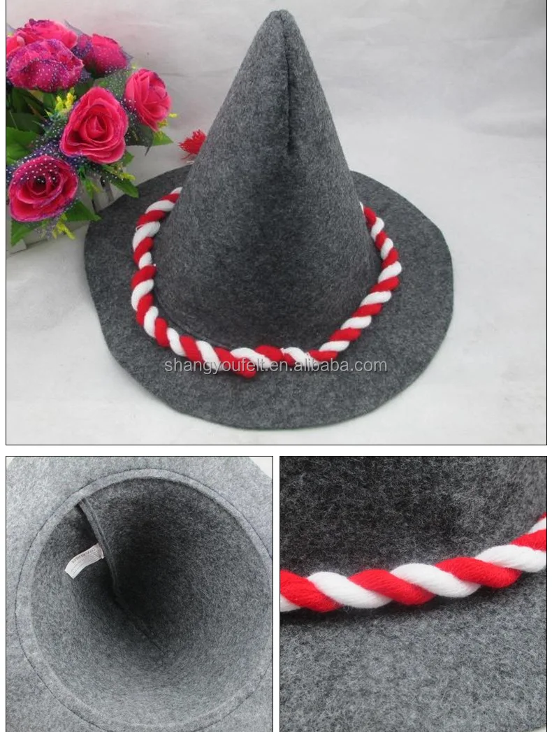 Oktoberfest carnival hats Felt Oktoberfest Peasant Hat German Style Erdinger Bavarian Hillbilly Oktoberfest Party Hat