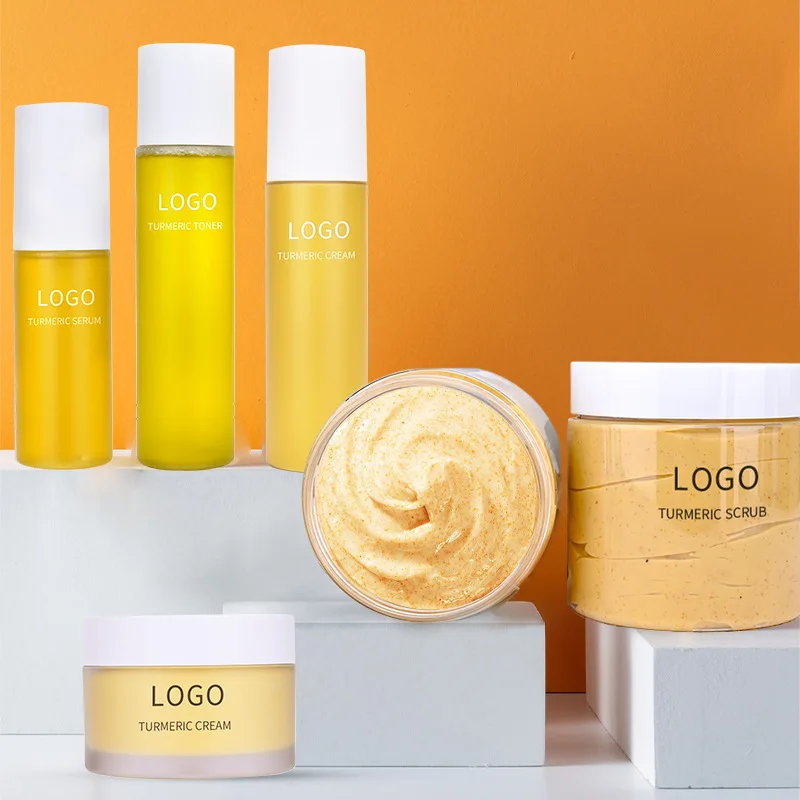 High End Korean Anti Aging Skin Care Set Organic Turmeric Face Products Skin Care Private Label Turmeric Acne-Aid Skin Care Set