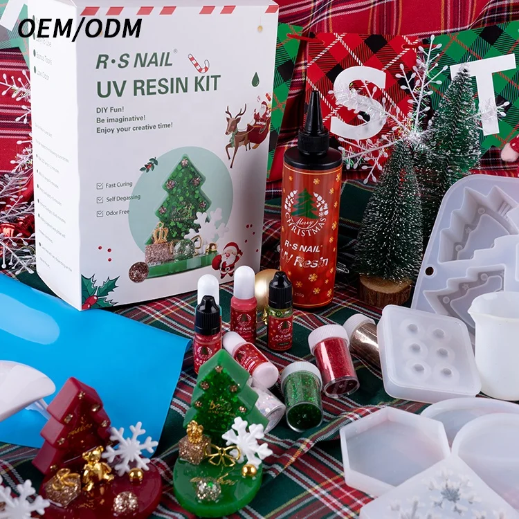 R S High Transparency Luxury diy fast uv resin glue mold starter beginner jewelry making craft kit set resina kit for jewelry