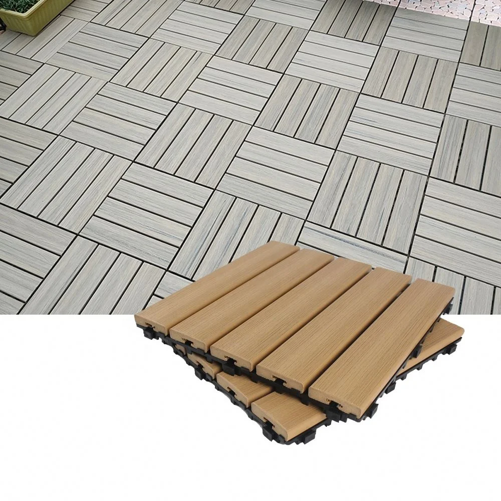 Factory Wholesale Outdoor Depot Composite Wood Porch Patio Garden Wpc Deck Diy flooring tiles