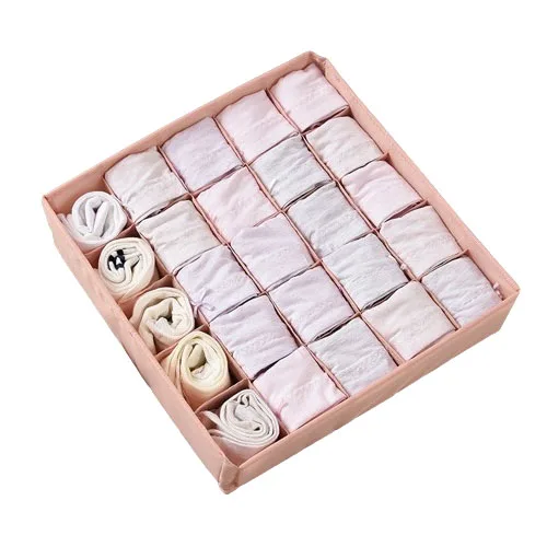 Folding Fabric Closet Basket Organizer Home Storage Boxes Socks Bra Dress Drawer Multi-Purpose Food Bag Packaging Toys Storage