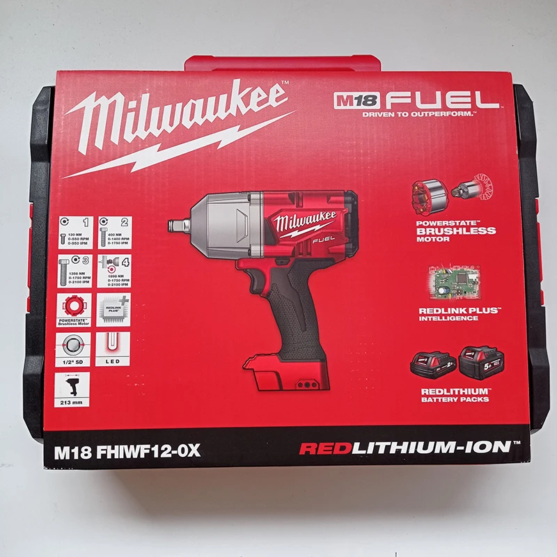 M18 FUEL 1/2 HIGH TORQUE IMPACT WRENCH M18 FHIWF12-502X Industrial Grade Battery Powered Promotion in Stock