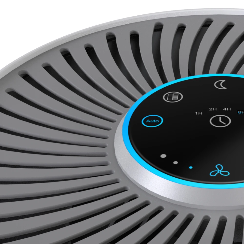 Intelligent touch panel air scrubber quiet sleep desktop tower air purifier