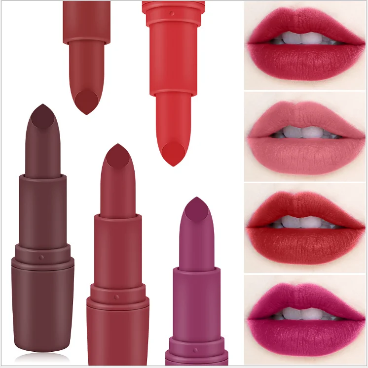 
Miss Rose Lipsticks 25 Color Makeup Cosmetics Waterproof Long Lasting Nude Matte Lip stick 
