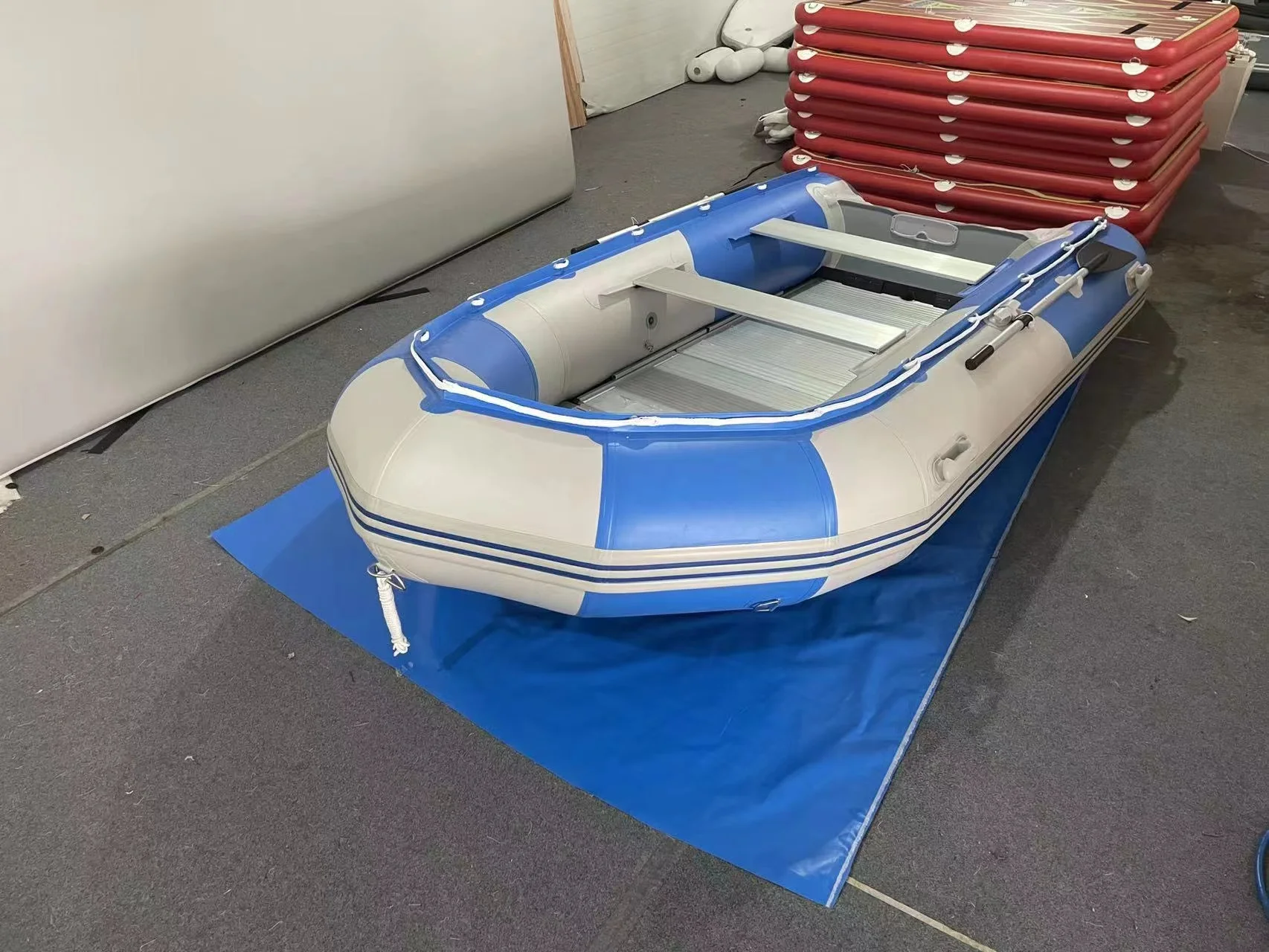 Алюминиевый пол ПВХ складной понтон надувная лодка для продажи