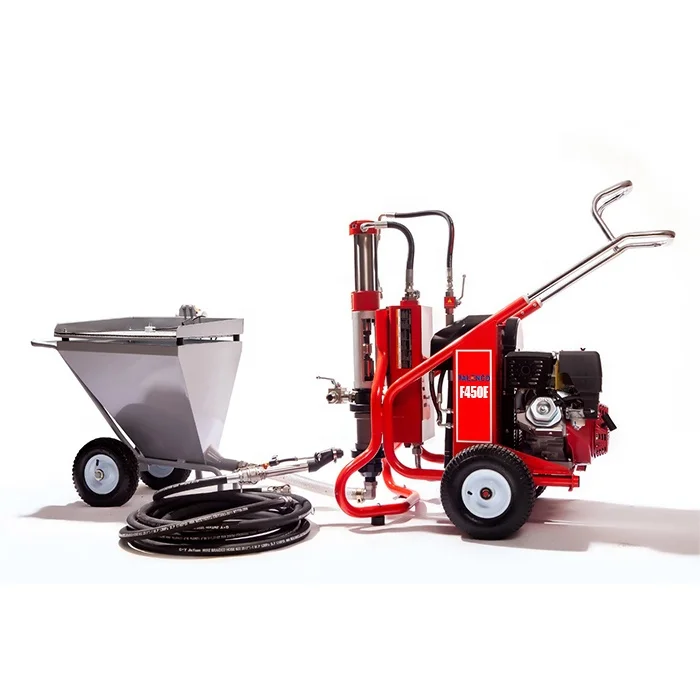 F450E Piston pump Fireproof coating cement mortar gypsum spraying machine