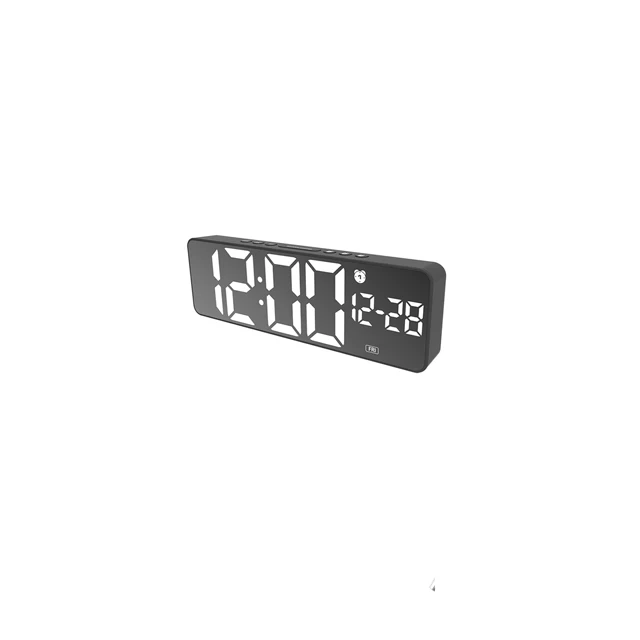 new design creative digital clock calendar with date time and alarm led mirror digital 3d table clocks for desktop