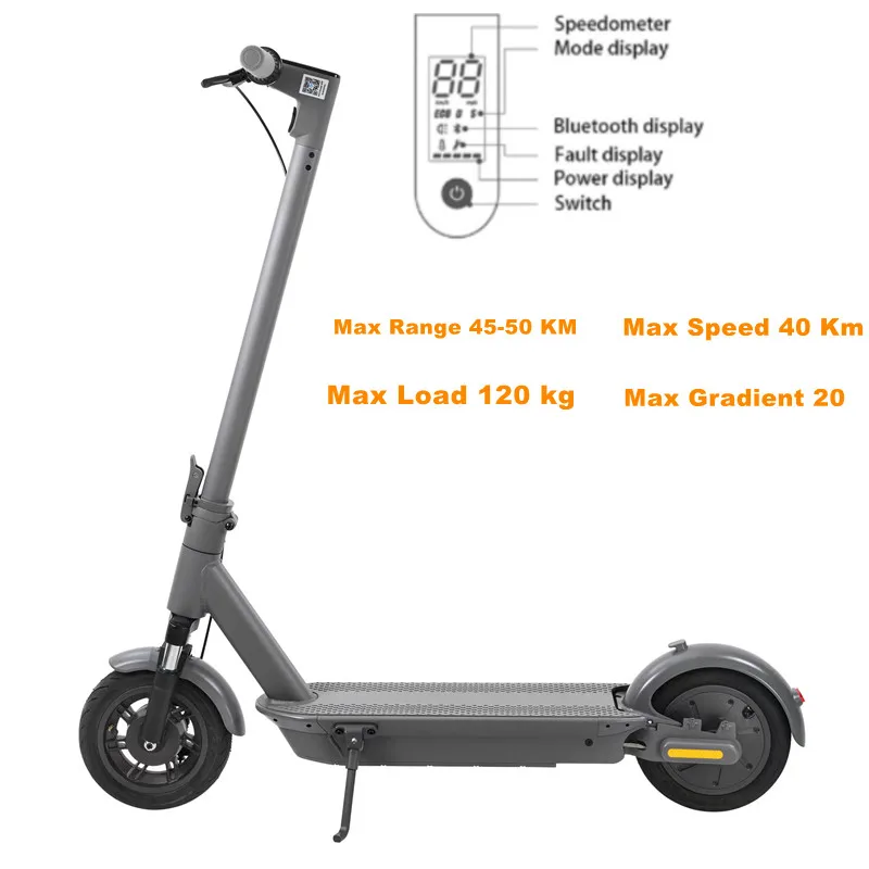 10 Inch 36v 15.4Ah 500w Electric Scooter City Portable Driving Scooter Adult Double Wheel Folding  Electric Scooter