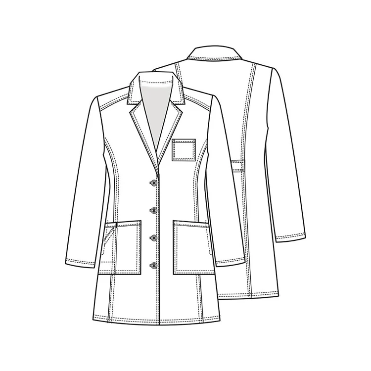 
Custom High Quality Breathable Material Lab Coat Comfortable Hospital Cotton Scrubs Uniforms Coat 