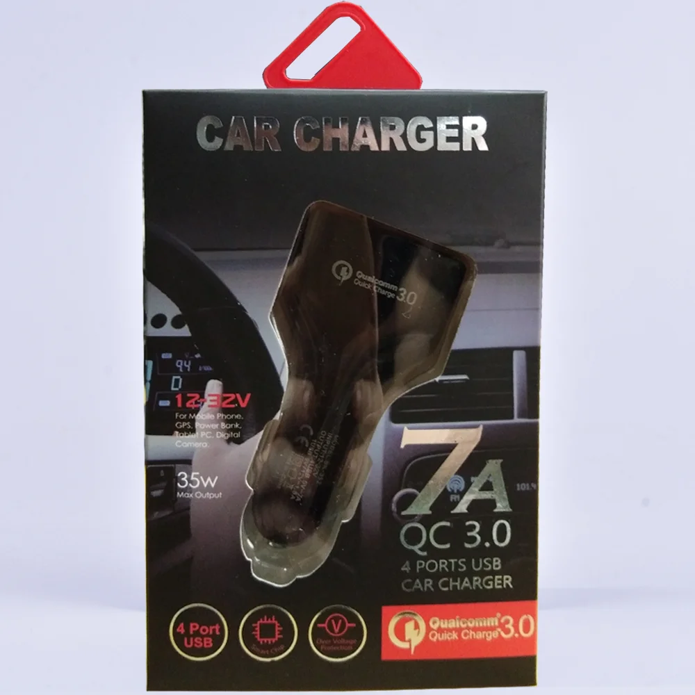 SIPU fast charging 4 usb port qc 3.0 car charger