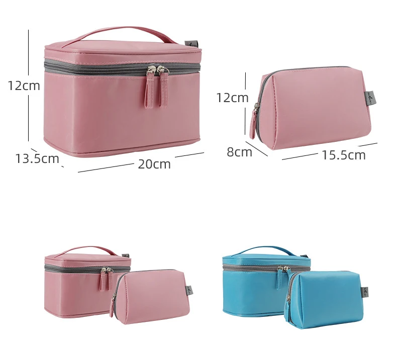 2024 Hot Sale Portable Custom Water-Resistant Make Up Cosmetic Bag Wholesale Customized Travel Hanging Toiletry Bag