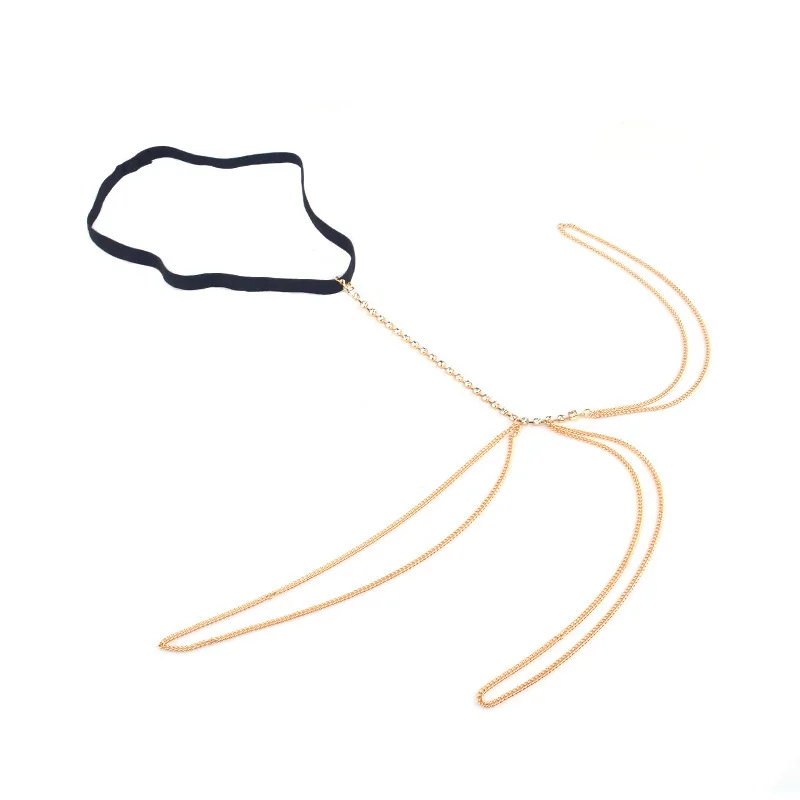 fashion jewelry sexy waist leg chain belt layered rhinestone belly body chain for women