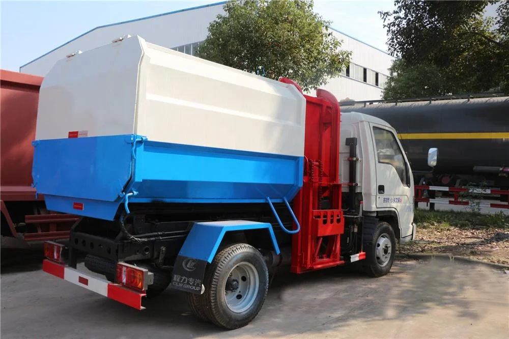 1suzu japan 3cbm 4x2 side feeding trucks from garbage bins cheap price