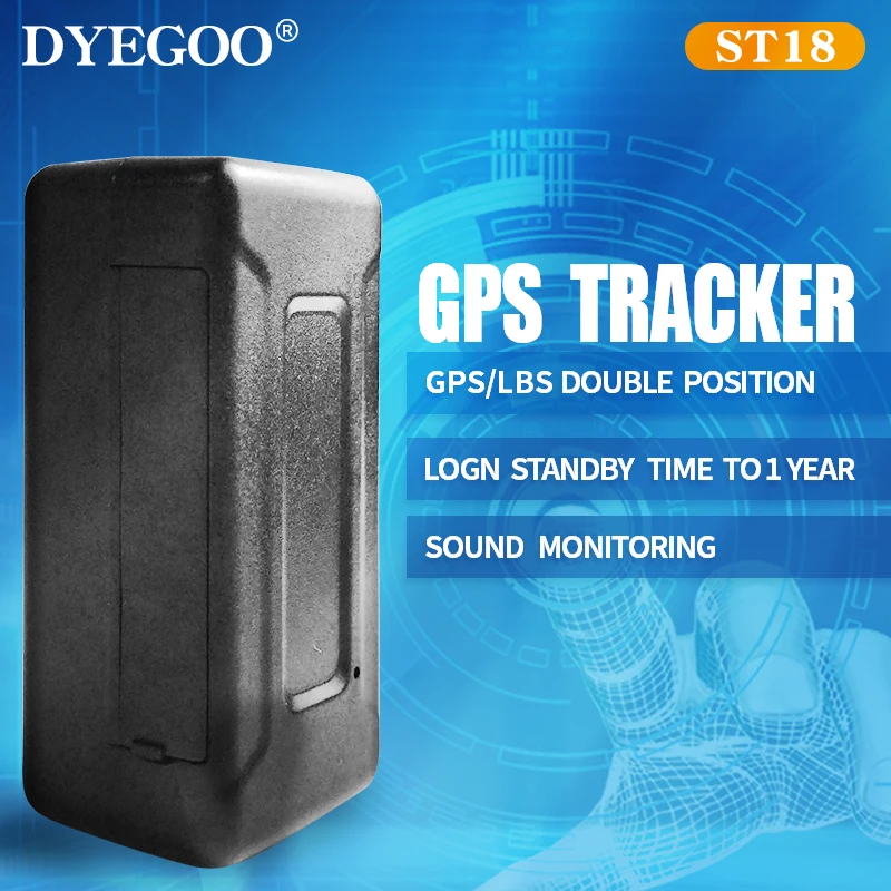 Длинный аккумулятор DYEGOO ST18, сильный магнитный GPS-трекер, персональный трекер, GPS-трекер для автомобиля