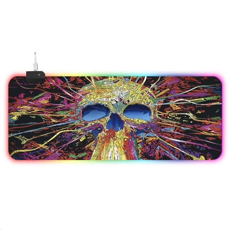 computer mouse pad wide with led lighting