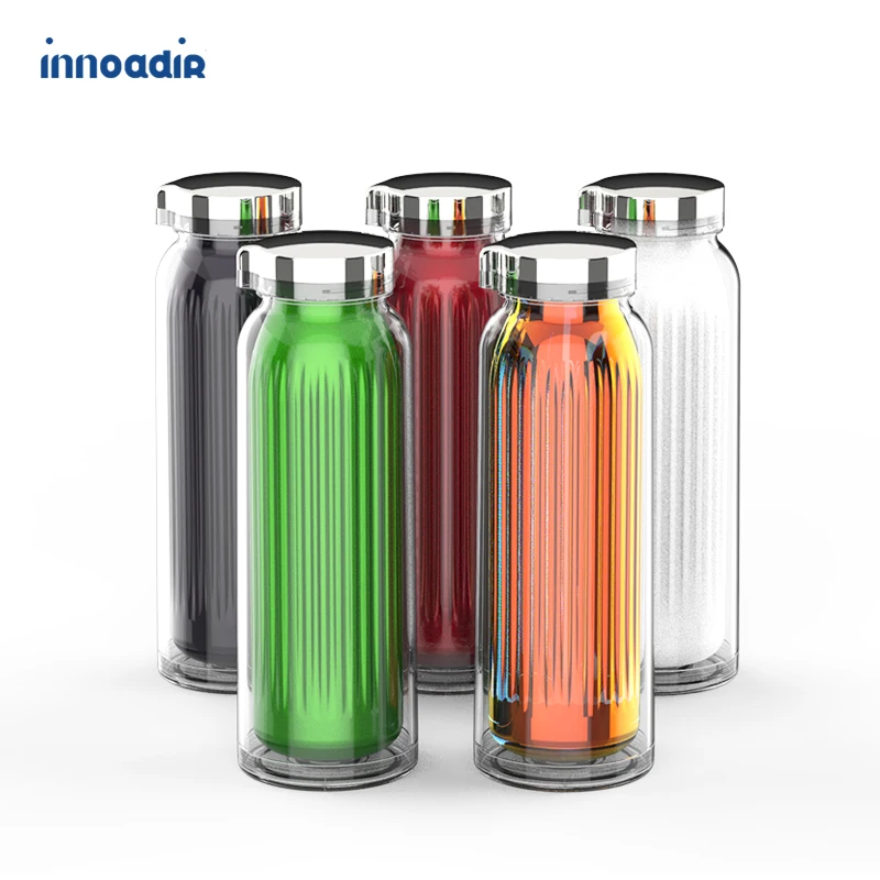 16oz clear acrylic tumbler plastic water bottle Wholesale customized drinking bottles plastic bottles spray lid