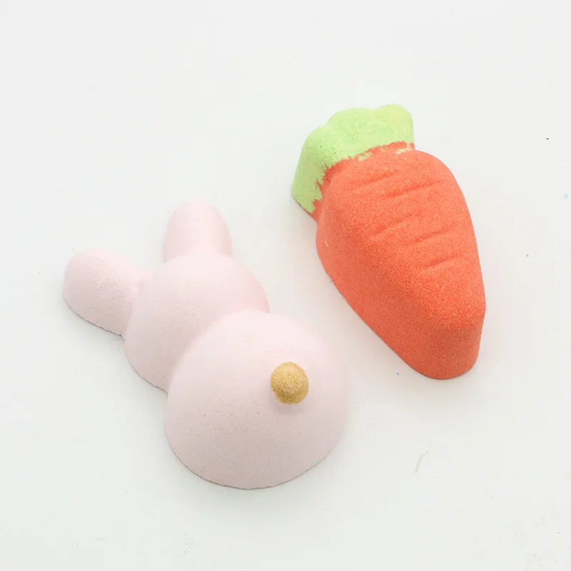 Cute Rabbit Pet Bubble Bath Bomb Packaging Boxes 6 Divider