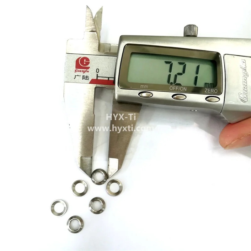 Custom M2-M64 Size Titanium Convex and Concave Washers