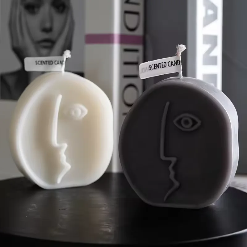 SuXiu OEM домашний декор ароматизированные современные лица ароматические свечи для