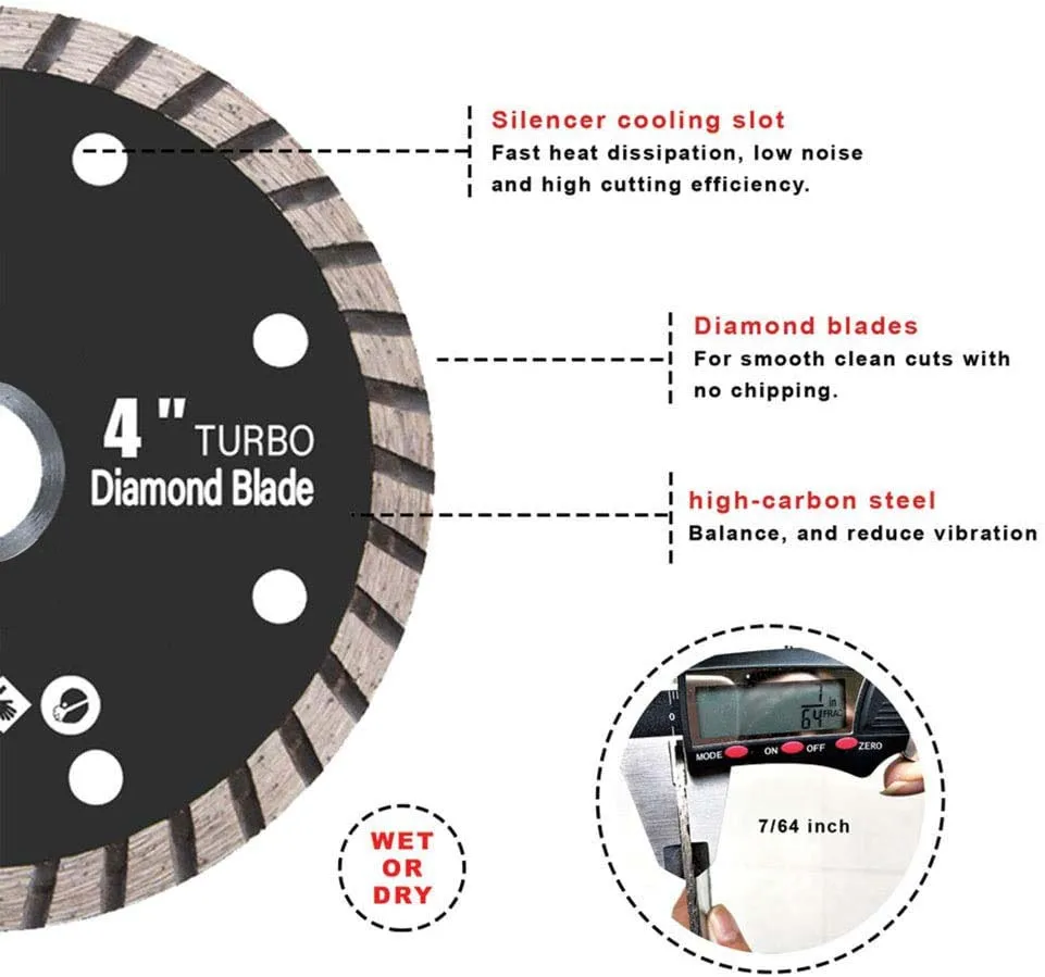 Cold Pressed Dry Use Diamond Cutting Saw Blade For Granite Cutting