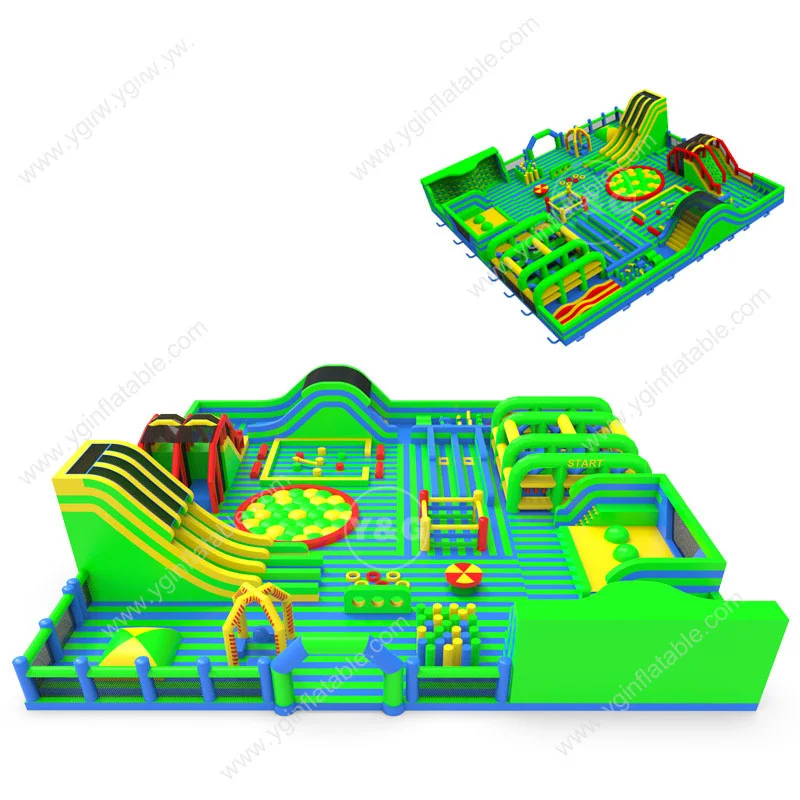 Y&G OEM inflables Amusement theme Park Durable and non deformable big inflatable park inflatable sports theme park