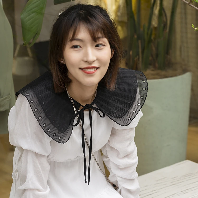 Hot selling embroidery designs collar lace fake collar false collar