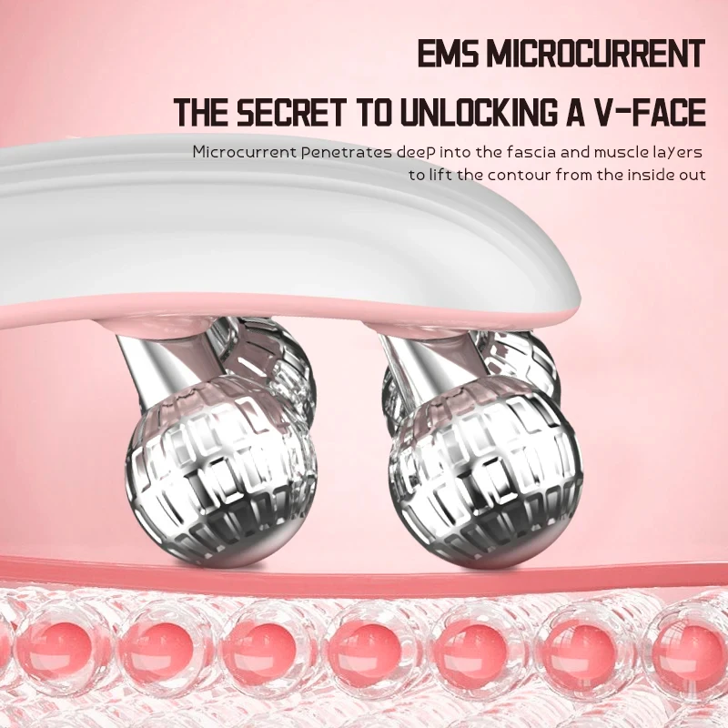 Popular style Micro Current Face Massager V-shaped Face Lift Care Anti-wrinkle cheeks and Chin Face Slimming Y-shaped roller