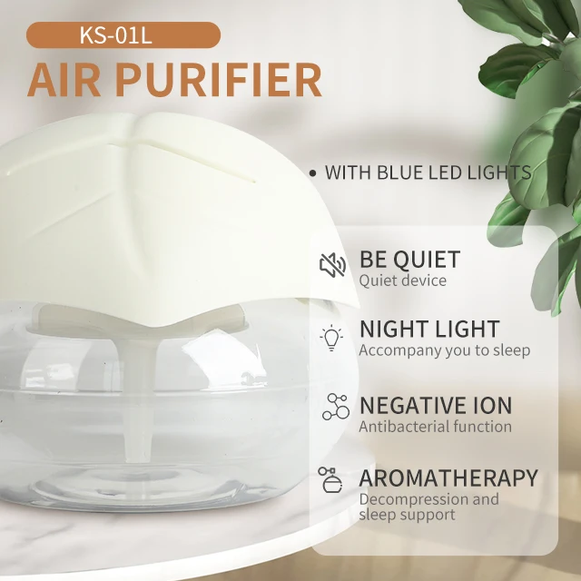 Re-freshen KS-01 little leaf cover desk top air cleaner portable air revitalisor
