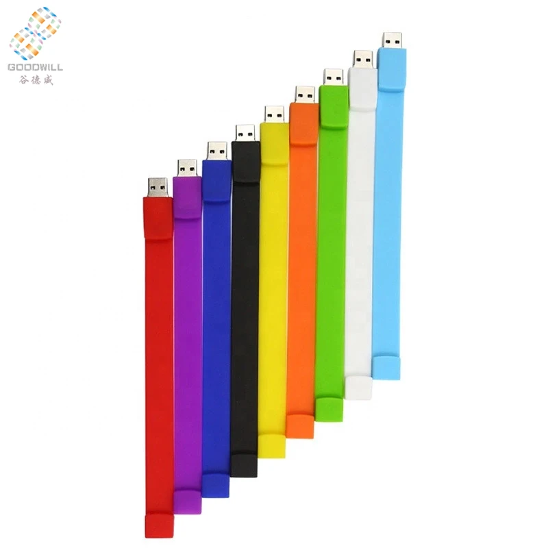 Лидер продаж браслет из ПВХ ubs pen drive с логотипом oem