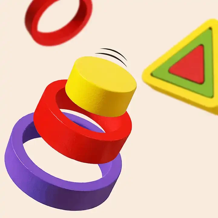 Custom Children Early Educational Geometry Shape Cognitive Sorting DIY Jigsaw Puzzle for Kids