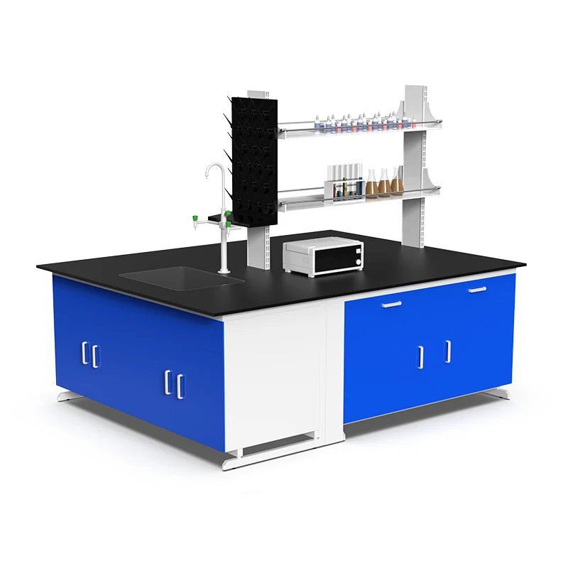 New Steel-Wood Lab Side Bench & Side Table for Laboratory Use