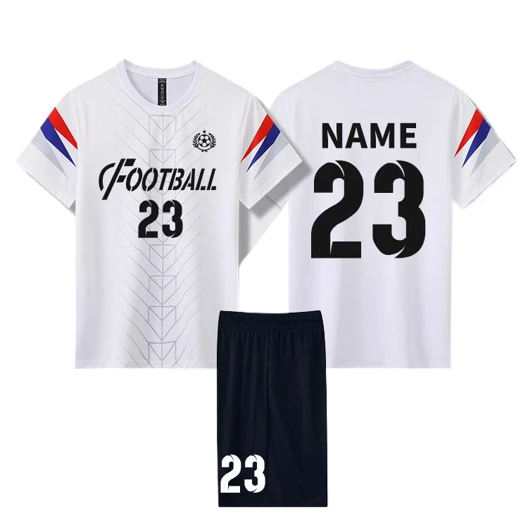 New Model Wholesale Top Thai Quality Camisetas De Futbol Soccer Jersey Uniforms Sets For Kids Men