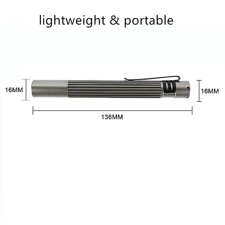 Wholesale 3W Led Work Light,High Power Led Pen Light With Clip,Pocket Medical Led Pen Torch Light for Doctor